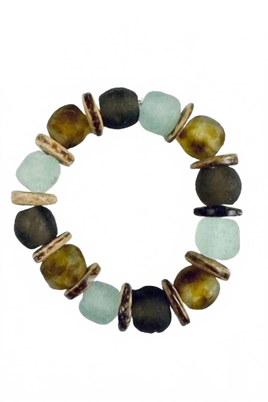 NEW TWINE & TWIG women's intricate stack bracelet in earth